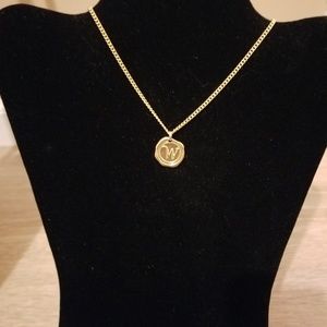 Miranda's Paparazzi Style Jewelry - Gold Necklace with Initial W Charm Miranda's Paparazzi Style Jewelry - Gold Necklace with Initial W Charm